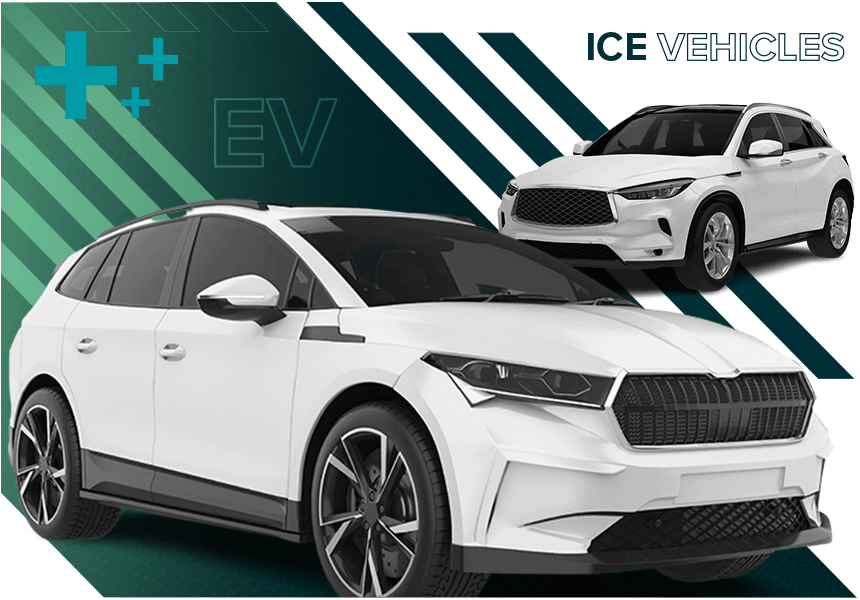 EV Vehicles comparison with ICE Vehicles